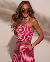 High Noon Striped Tube Top