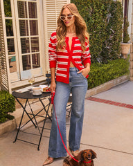 Boulevard Breeze Striped Cardigan