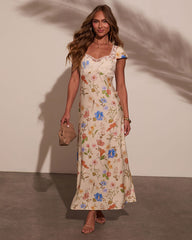 Sevie Floral Slip Maxi Dress