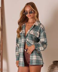 Blushed Timber Plaid Shirt Jacket