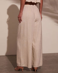 Pipper Pleated Linen Pant