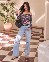 Imogene Floral Off Shoulder Bodysuit