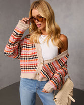 Before the Chill Abstract Cardigan