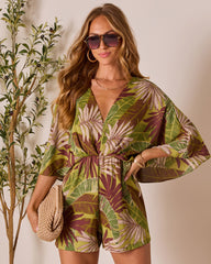 Brinklie Kimono Sleeve Romper