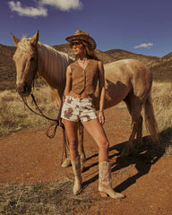 Tempo Shift Suede Cropped Vest