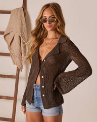 Kelson Crochet Button Down Top