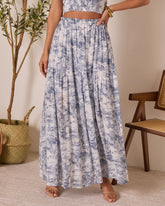 Cedar Skies Printed Maxi Skirt