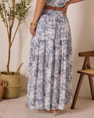 Cedar Skies Printed Maxi Skirt