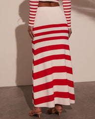 Montez Striped Maxi Skirt