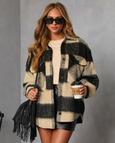 Fading Hour Heavyweight Brushed Plaid Jacket