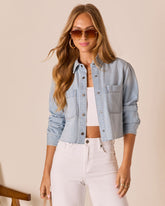 Keanu Cropped Denim Shirt