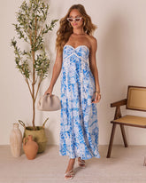 Arlowe Floral Patchwork Maxi Dress