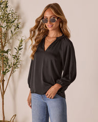 Teylor V Neck Long Sleeve Top