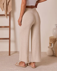 Ease Mode Wide Leg Knit Pants