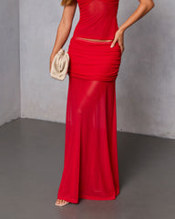 Bittersweet Crush Mesh Maxi Skirt