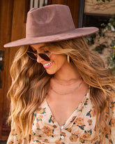 Kiss the Sun Faux Suede Fedora