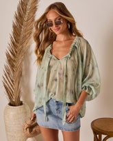 Ivanah Neck Tie Blouse