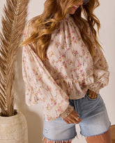 Cienna Mock Neck Blouse