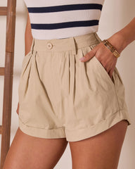 Mirenna Pleated High Rise Shorts