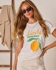 Sicily Frutta Frisca Short Sleeve Graphic Tee