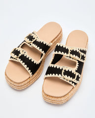Heidi Woven Platform Sandals