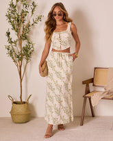 Sweet Surrender Floral Crop Tank