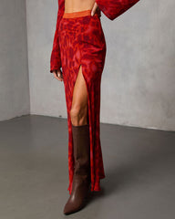 Astrella Abstract Maxi Skirt