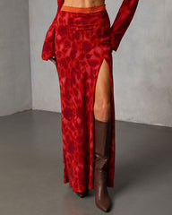 Astrella Abstract Maxi Skirt