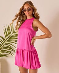 Heatwave Bubble Hem Mini Dress