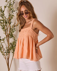 Juney Pleated Babydoll Tank