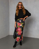 Falling for Fall Printed Maxi Skirt