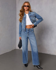 Burnt Sugar Stud Embellished Denim Jacket