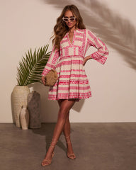 Sonny Abstract Tunic Mini Dress