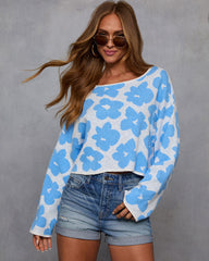 Dreaming Of Daisies Knit Sweater