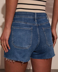 Carmela Drawstring Denim Shorts