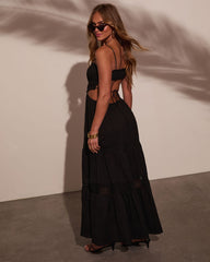 Valina Tiered Cut Out Maxi Dress