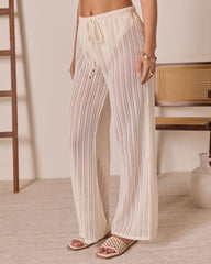 Gelato Please Open Knit Cover Up Pants