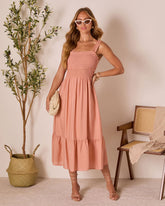 Sunday Ease Tiered Midi Dress