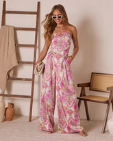 Monie Floral Wide Leg Pants