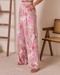 Monie Floral Wide Leg Pants