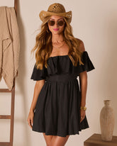 Seaside Swoon Off The Shoulder Mini Dress