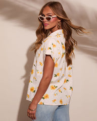 Noema Floral Button Down Top
