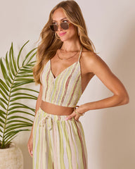 Meila Smocked Halter Top