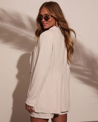 Juliet Days Striped Lightweight Blazer