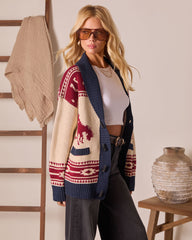 Desert Rodeo Motif Cardigan