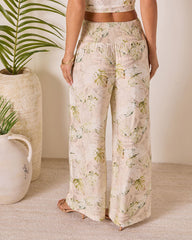 Solla Smocked Wide Leg Pants