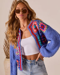 Farlyn Open Front Crochet Cardigan