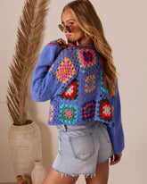 Farlyn Open Front Crochet Cardigan