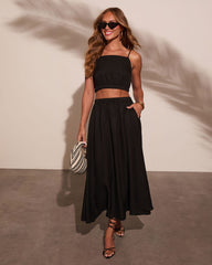 Selangie Crinkle Crop Top