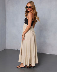 Norrah Colorblock Empire Maxi Dress